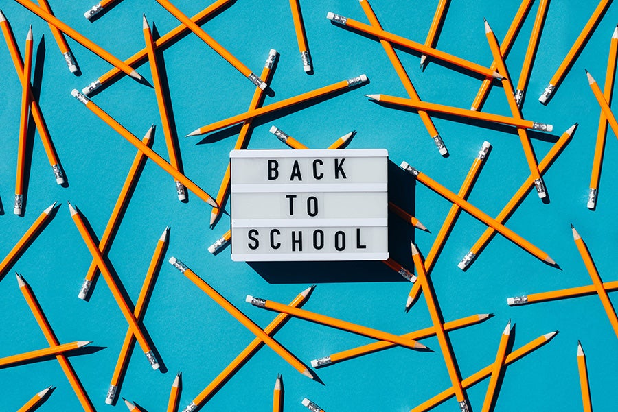back to school lightbox sign